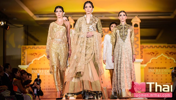 แฟชั่นโชว์ ชุดส่าหรี