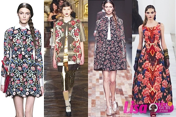 แฟชั่น ลายดอก หน้าหนาว