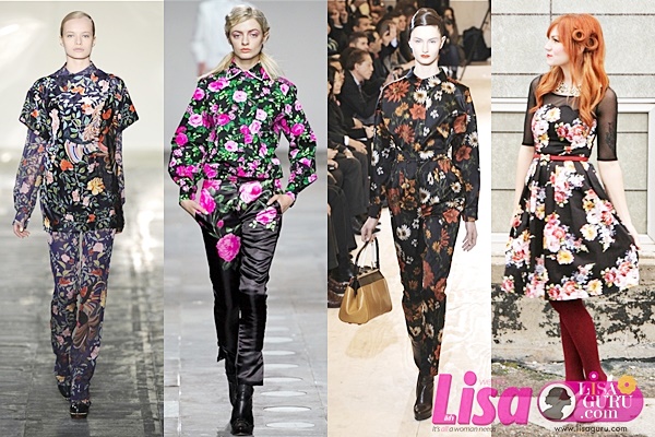 แฟชั่น ลายดอก หน้าหนาว