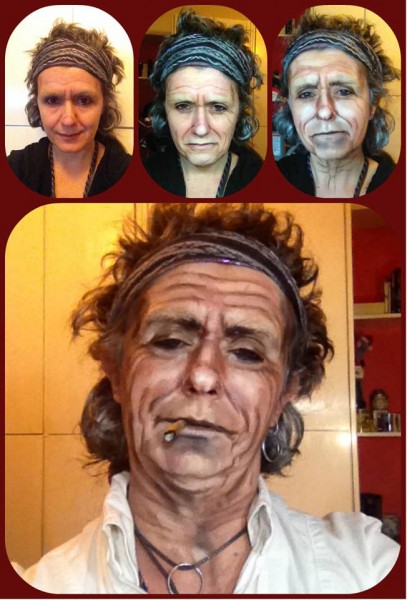 ผู้หญิงแต่งหน้าเป็นผู้ชาย