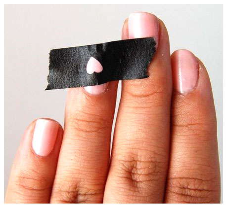 เพ้นท์เล็บ รูปหัวใจ