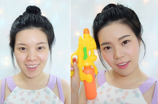 แต่งหน้าเล่นน้ำสงกรานต์ 