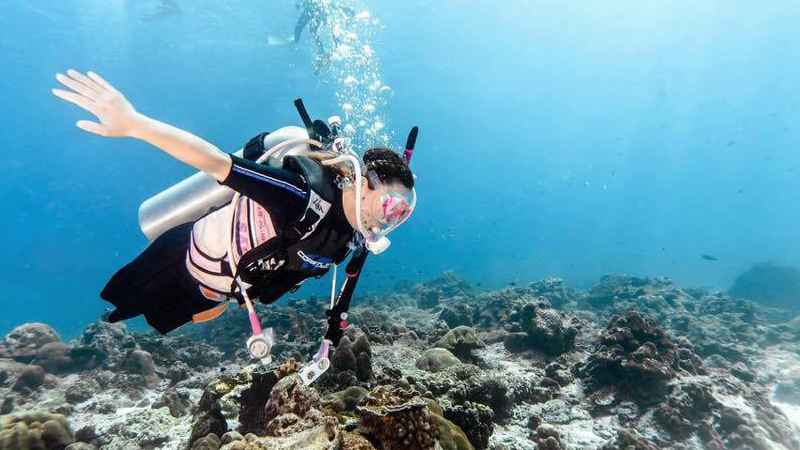 ขาพิการ ดำน้ำ น้องเมย์ ภัทรา ผู้พิการ ผู้หญิงต้นแบบ วิ่งมาราธอน เมย์ ภัทรา