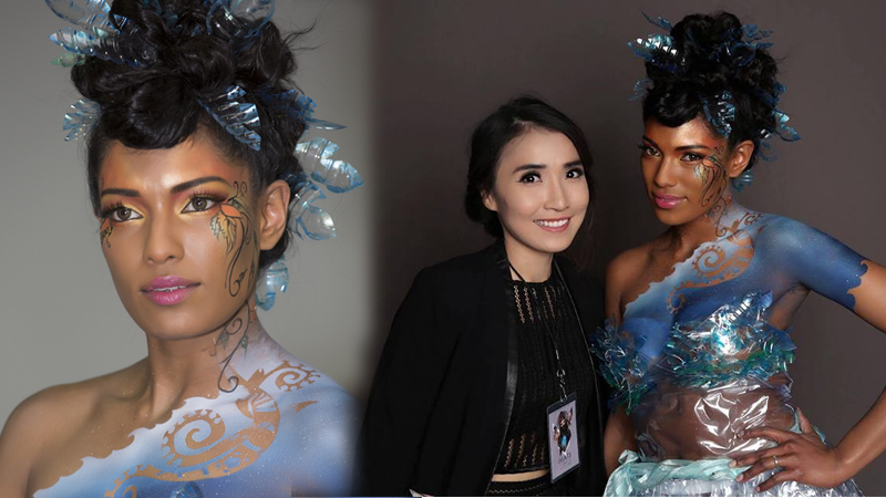 kitty noofah คิตตี้ พรสิริ ประกวด รางวัล สาวไทย อังกฤษ แต่งหน้า