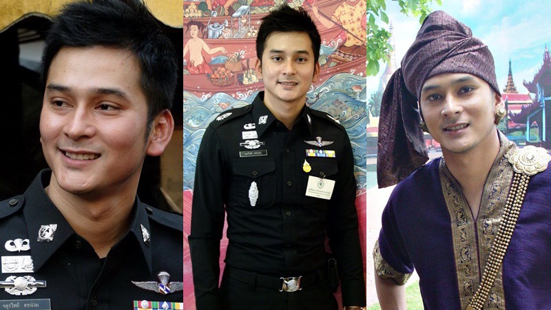 ตำรวจ ตำรวจหล่อ พ.ต.อ.จตุรวิทย์ คชน่วม พ.ต.อ.เทน