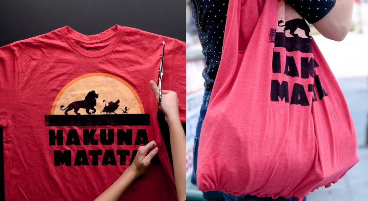 DIY by Blossom กระเป๋า เปลี่ยนเสื้อให้เป็นกระเป๋า เสื้อ เสื้อผ้า