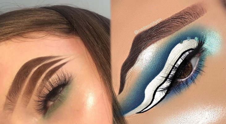 เขียนคิ้ว เทรนด์แต่งหน้า แต่งหน้า แต่งหน้าแปลกๆ