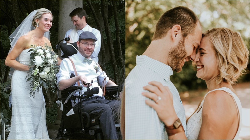 งานแต่งงาน หนุ่มอัมพาต แต่งงาน