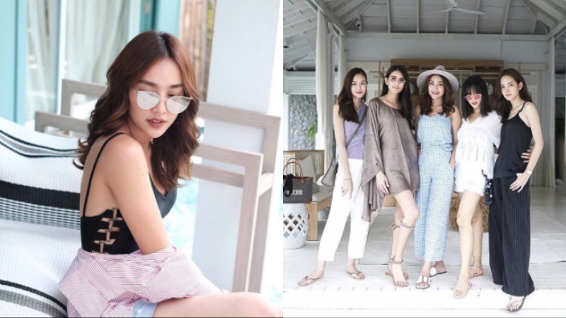 snap signatre ชุดสีดำเซ็กซี่ ช่อง 3 ณิชา ณัฏฐณิชา ทริปเที่ยวทะเล นางเอก นางเอกช่อง 3 น้ำตาล พิจักขณา วาววา ณิชารีย์ เซ็กซี่ แฟชั่นชุดสีขาว แยม มทิรา ไอซ์ อามีนา