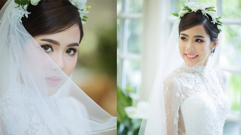 จีน่า อันนา ชุดงานหมั้น ชุดงานแต่ง ชุดงานแต่งจีน่า ชุดเจ้าสาว โอ๊ต วรวุฒิ นิยมทรัพย์