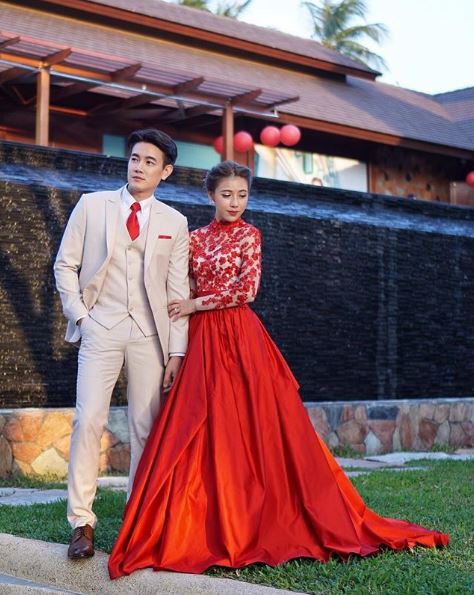 ชุดแต่งงานดารา