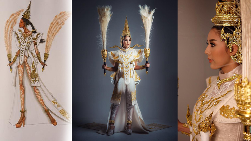 Miss All Nations Thailand ชุดประจำชาติ นางงาม ประกวดนางงาม สแปม ภูวิศา สแปม ภูวิศา ฉวาง
