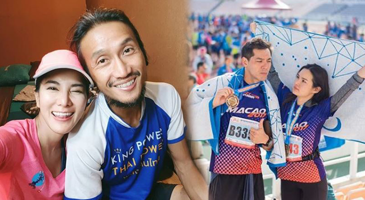 ก้อย-รัชวิน ความรัก คู่รักดารา คู่รักนักวิ่ง ตุลย์ ตุลยเทพ ตูน บอดี้สแลม วิ่งมาราธอน หญิง รฐา ออกกำลังกาย