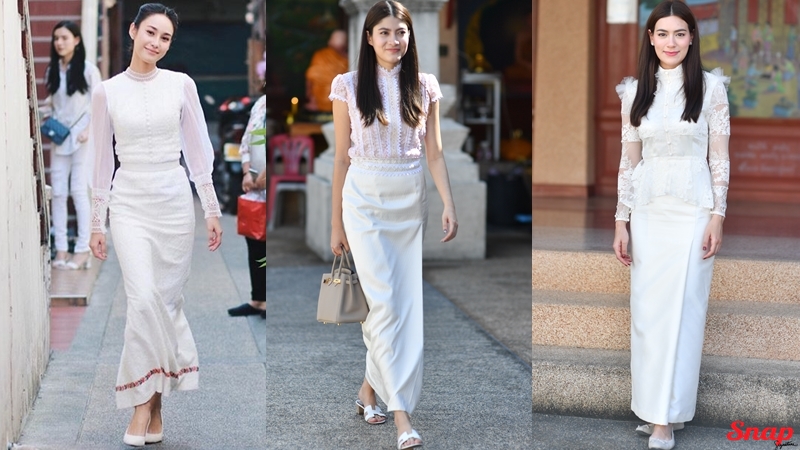 snap signature คิมเบอร์ลี่ แอน โว เทลมัส จุ๋ย-วรัทยา ชุดสีขาวแต่งลูกไม้ ฐิสา วริฎฐิสา นาว ทิสานาฎ มาร์กี้ ราศรี เดียร์น่า ฟลีโป เบลล่า ราณี