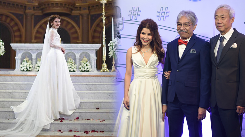 กริช ทอมมัส งานแต่งงาน ชุดเจ้าสาว ชุดแต่งงาน อลิส อากอสตัน