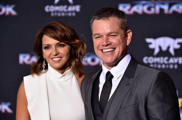 Matt Damon และ Luciana Barroso
