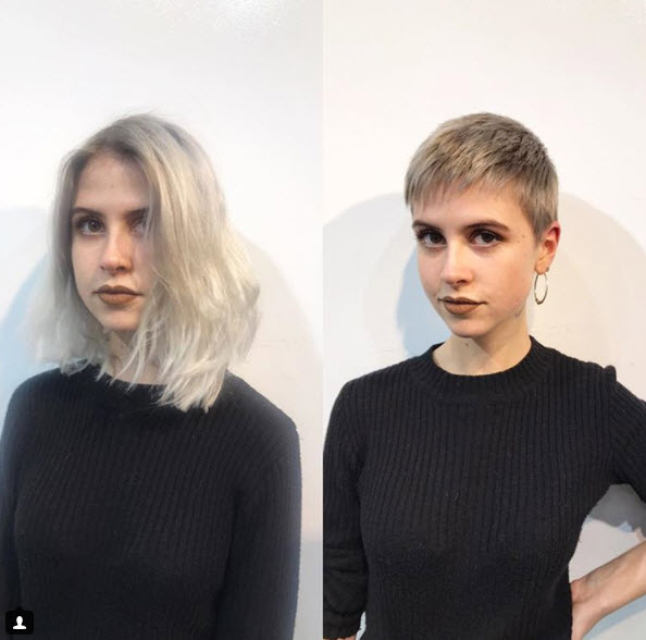  ตัดผมสั้น