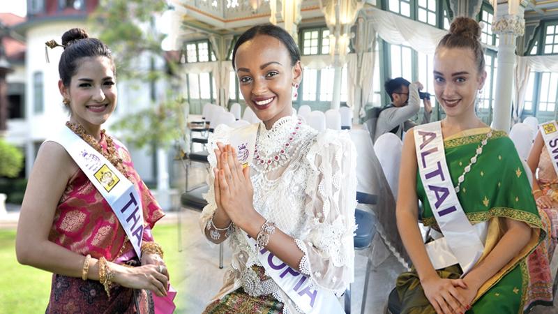 Miss Tourism Queen International Miss Tourism Queen International 2018 ชุดไทย นางงาม ประกวดนางงาม