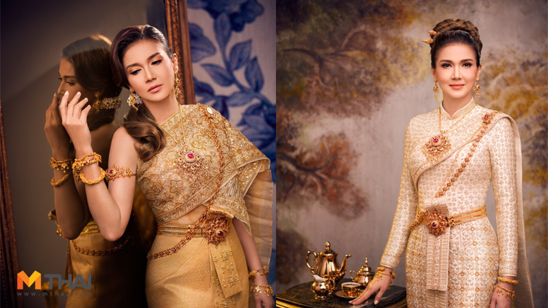 ชุดแต่งงาน ชุดแต่งงานไทย ชุดไทย ชุดไทยผ้าไหมยกลำพูน ห้องเสื้อ วนัช กูตูร์ แอน-สิเรียม แอน สิเรียม ภักดีดำรงฤทธิ์