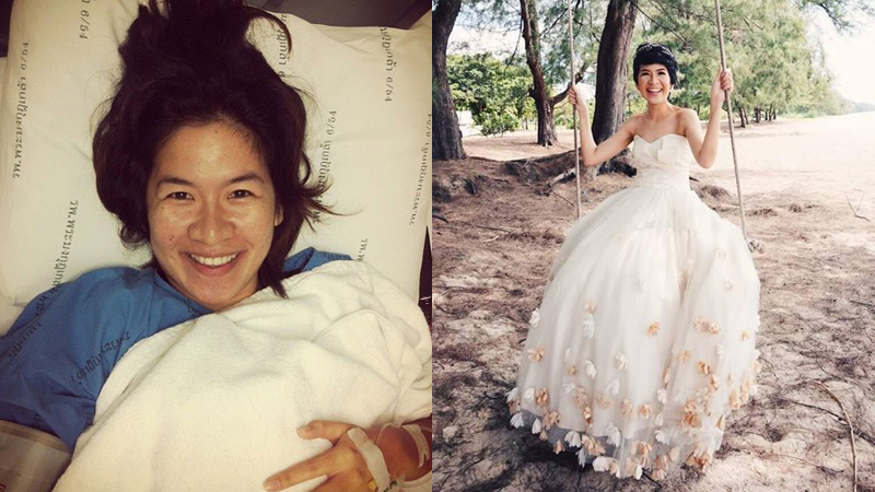 คุณกันย์ รสวรรณ ม่วงมิ่งสุข คุณกันย์ สาวป่วยมะเร็ง ถ่ายพรีเวดดิ้ง สาวป่วยมะเร็ง