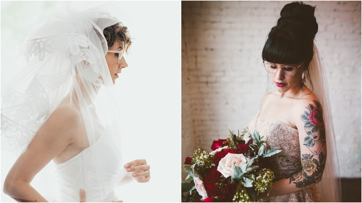 เจ้าสาว เจ้าสาวใส่แว่น