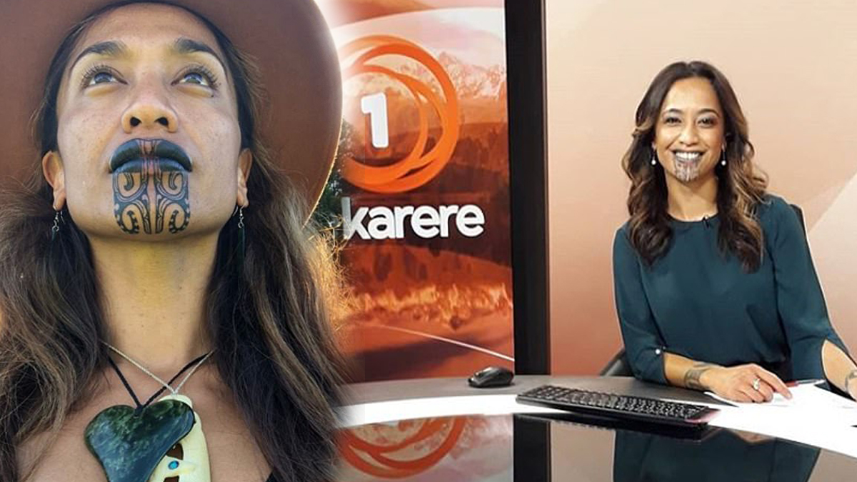 Orinii Kaipara ผู้ประกาศข่าว รอยสัก รอยสักบนใบหน้า