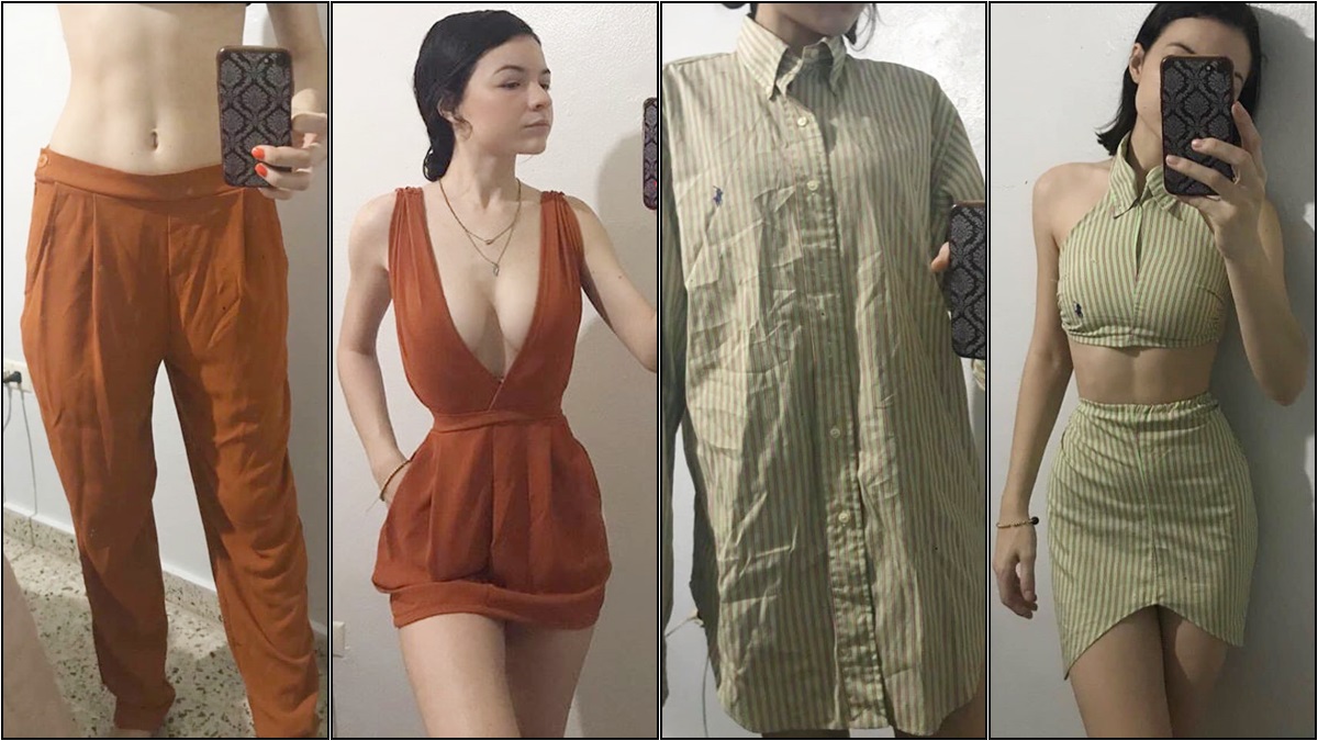 ตัดเย็บเสื้อผ้า ออกแบบเสื้อผ้า เสื้อผ้ามือสอง แปลงโฉมเสื้อผ้า ไอเดียแมทช์เสื้อผ้า