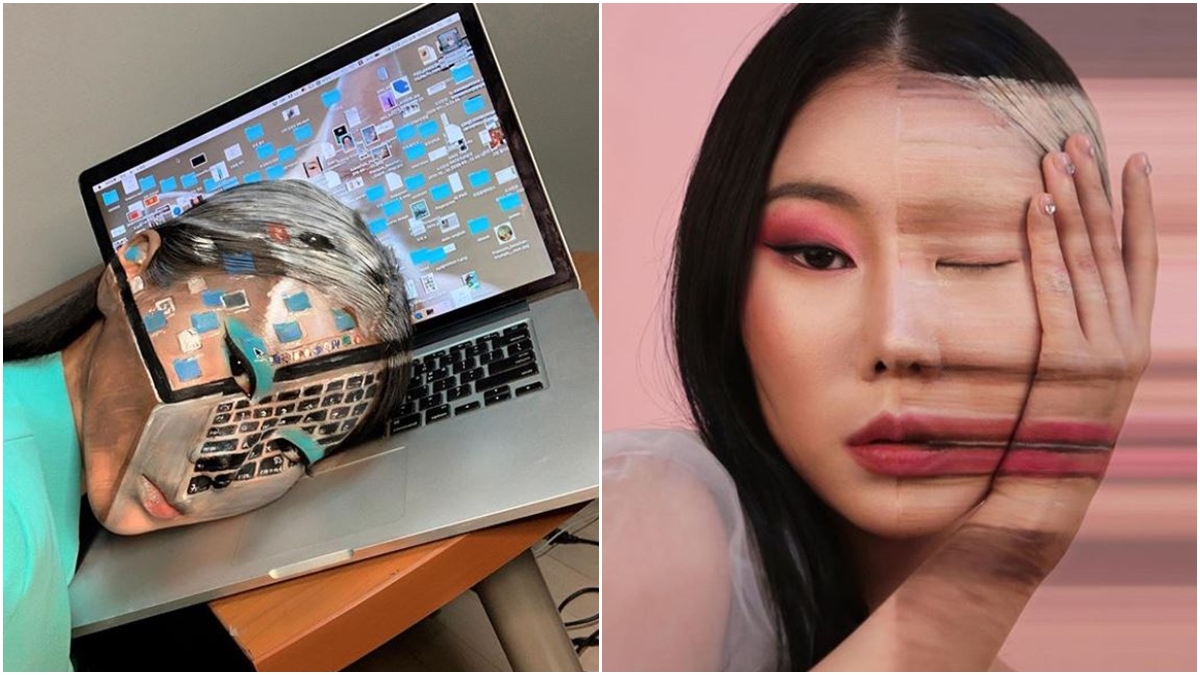 dain yoon Illusion Art เมคอัพผลงานแนวภาพลวงตา แต่งหน้า 3 มิติ