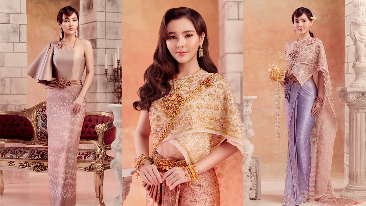 ชุดไทยประยุกต์ ออม สุชาร์ มานะยิ่ง